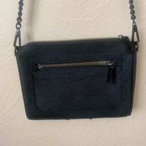 Rebecca Minkoff- black on black chain and purse